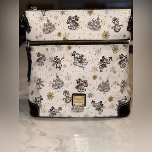 Disney Dooney & Burke Mickey and Minnie Christmas Crossbody